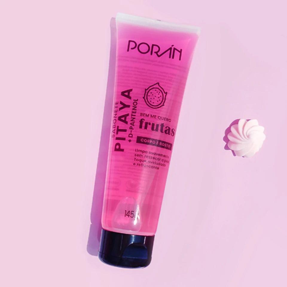Sabonete Líquido Corpo e Rosto Pitaya + D-Pantenol – Porán