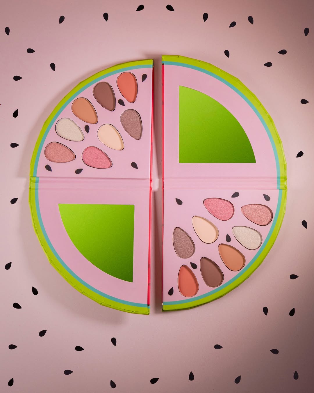 Paleta Melancia 8 Cores Mattes e Cintilantes – Mia Make