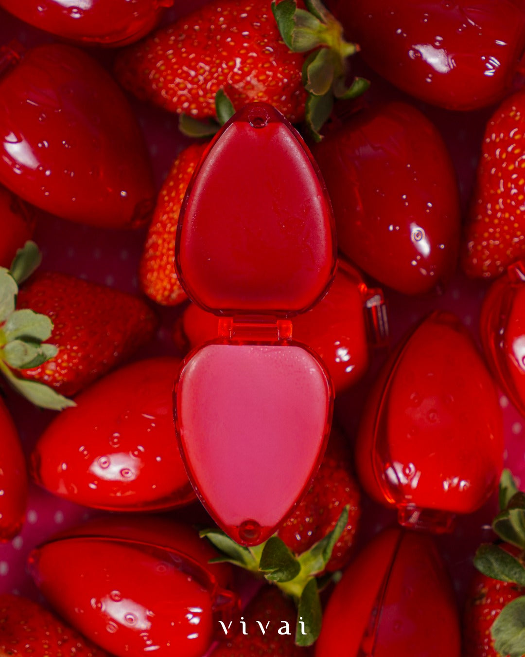 Brilho Labial Cheirinho de Morango 2 em 1 – Vivai