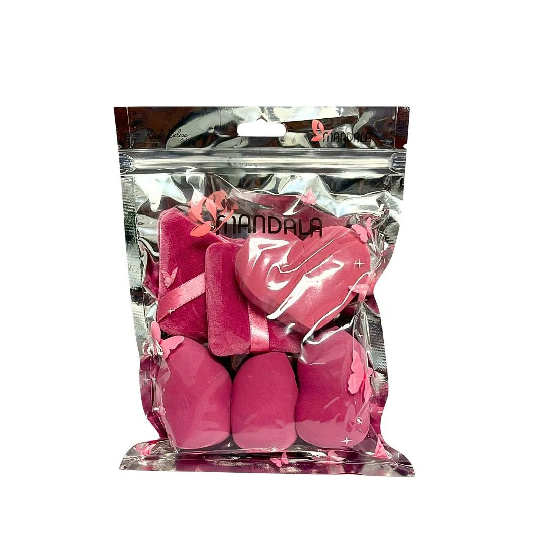Kit com 6 Esponjas para Maquiagem – Mandala