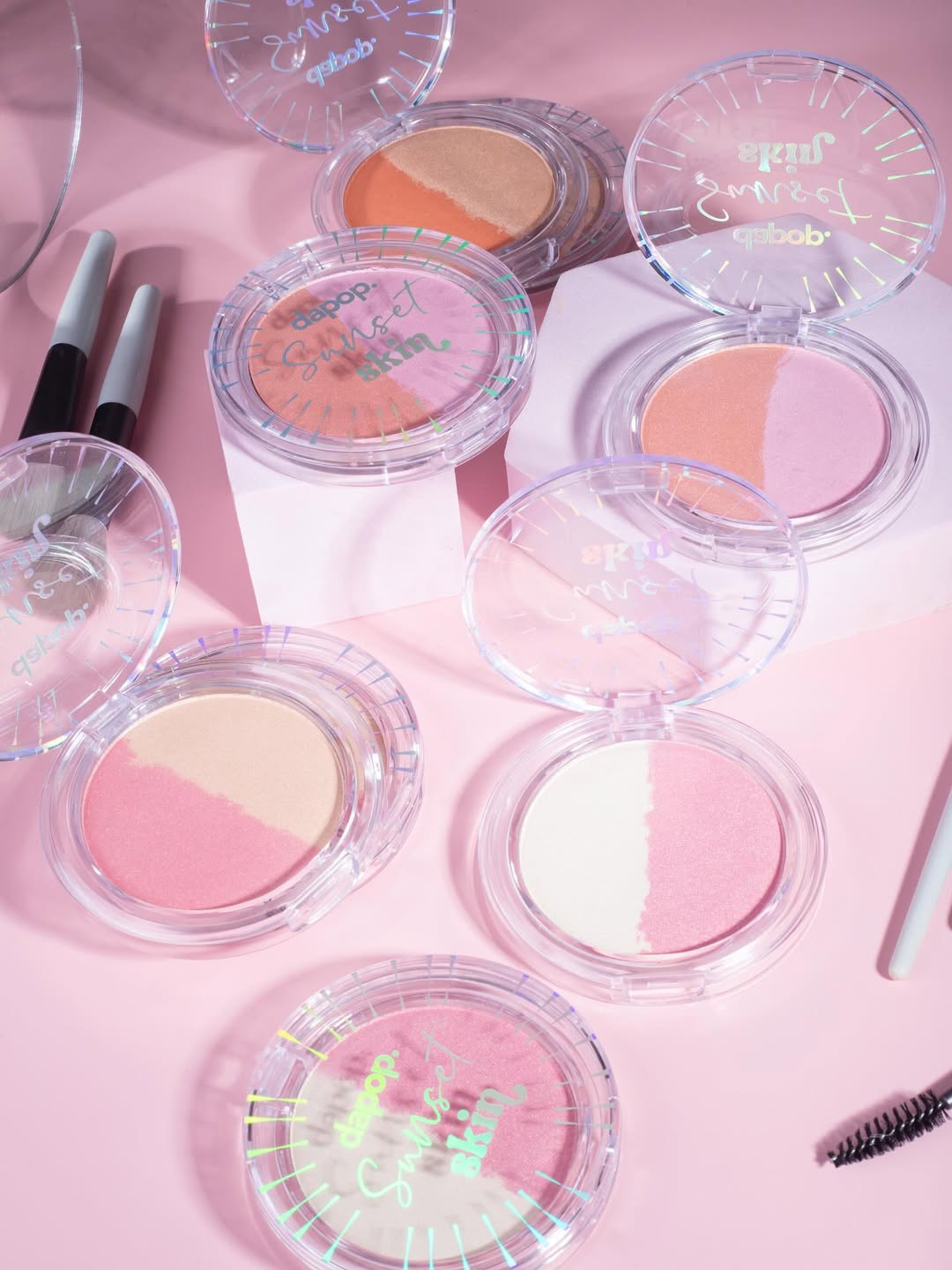 Duo Mosaico Sunset Skin – Dapop (Iluminador e blush)