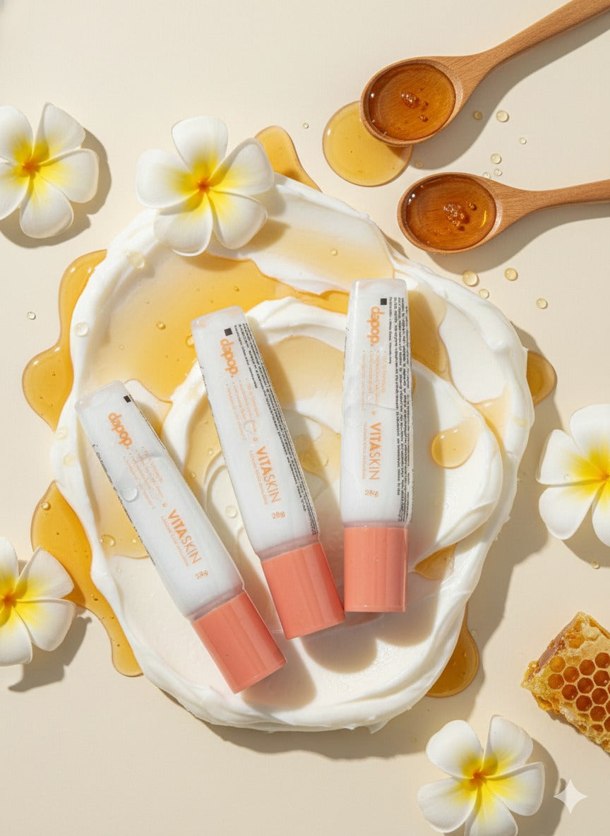 Hidratantes faciais Dapop – LINHA CALMSKIN & VITASKIN