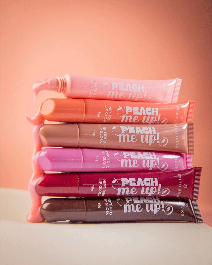 Lip Gloss Peptídeo Peach Me Up – Mia Make