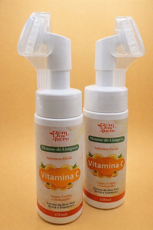 Mousse de Limpeza Facial Vitamina C – Bella Bem Me Quero
